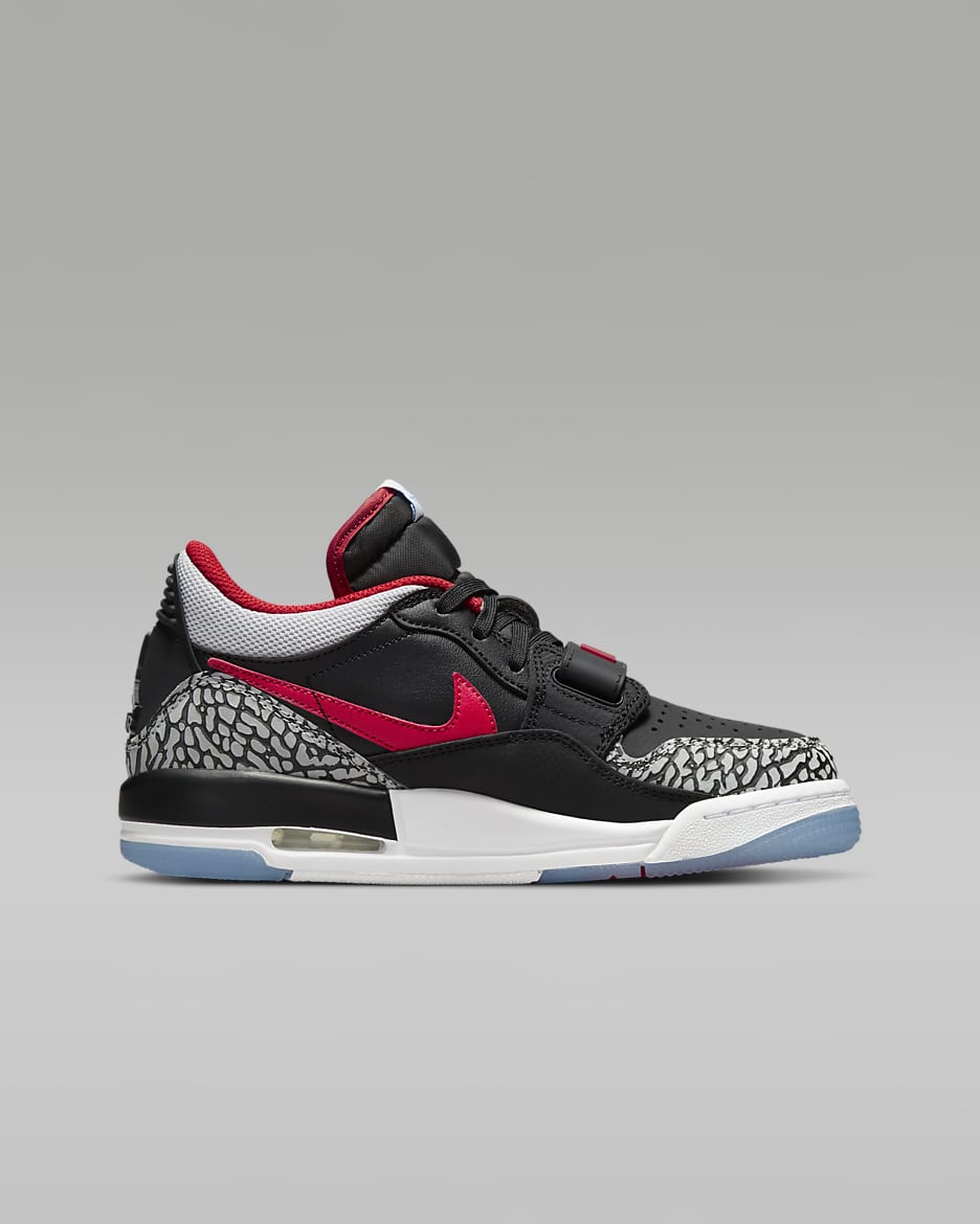 Jordan legacy 312 black and red top